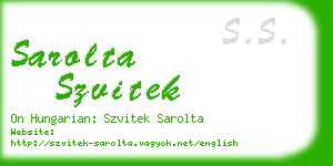 sarolta szvitek business card